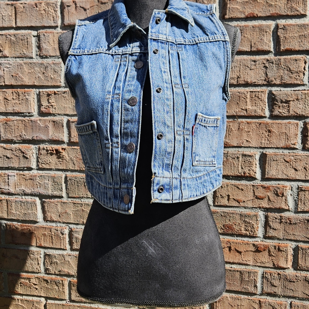 Levi's Blue Denim Vest NWT